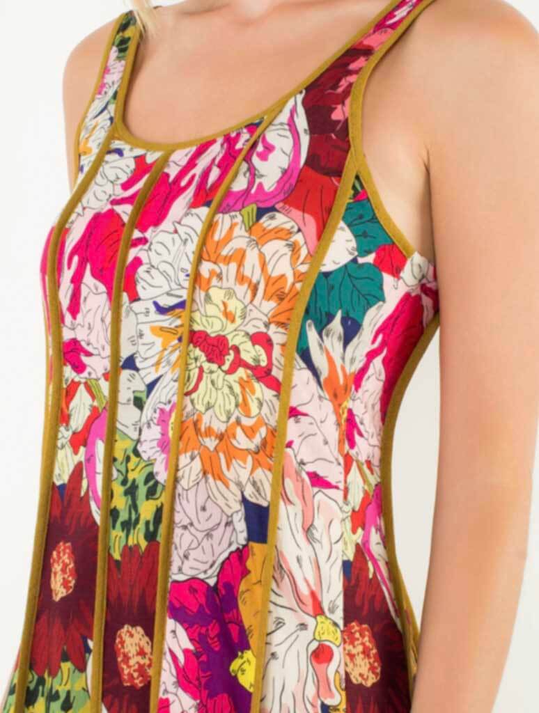 Floral Tiered Midi Dress