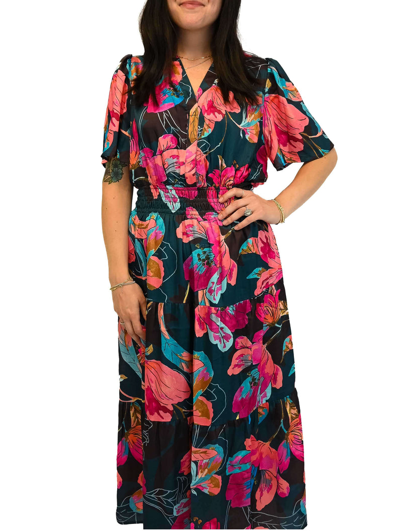 Floral Tiered Maxi Dress