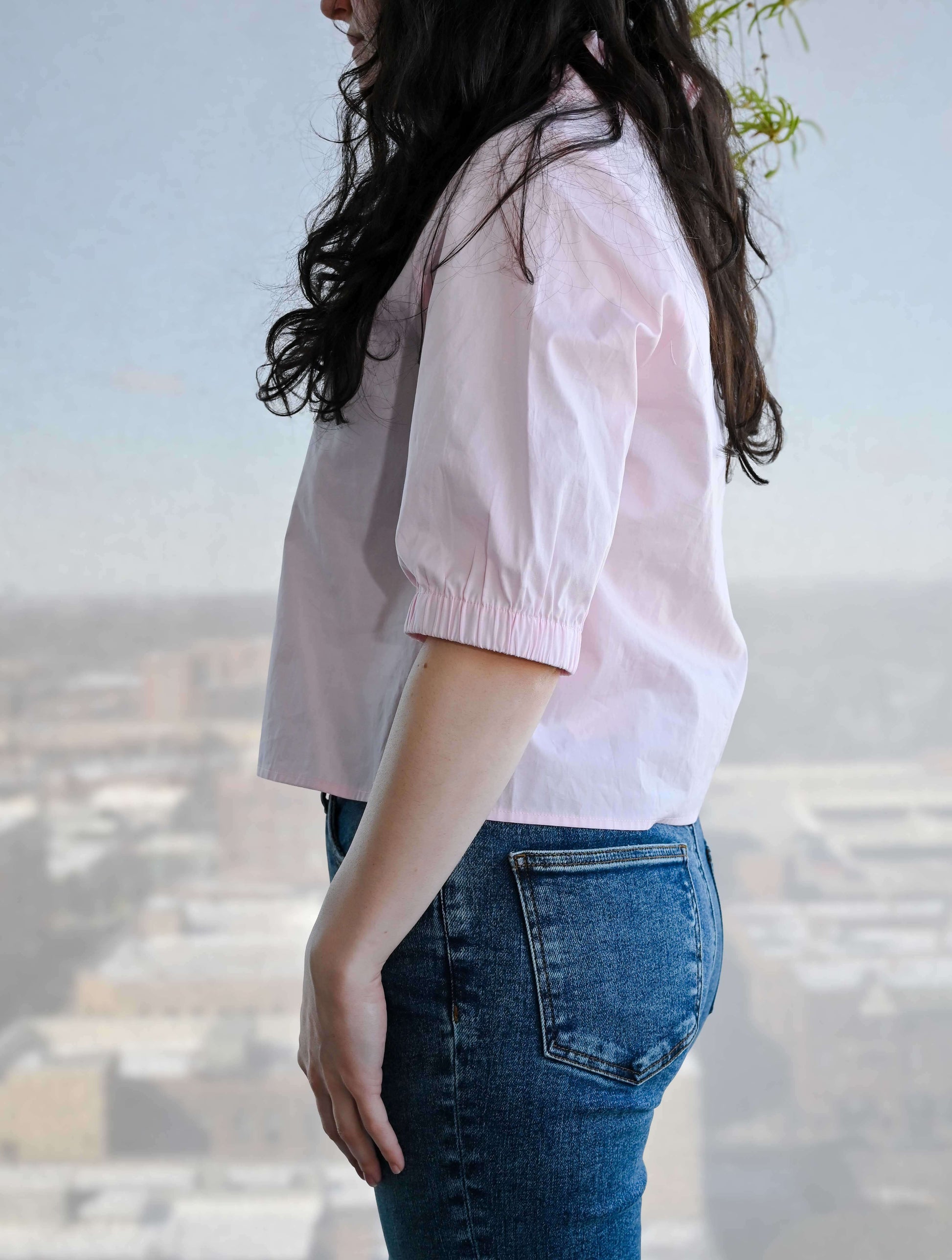 Short Sleeve V-Neck Top