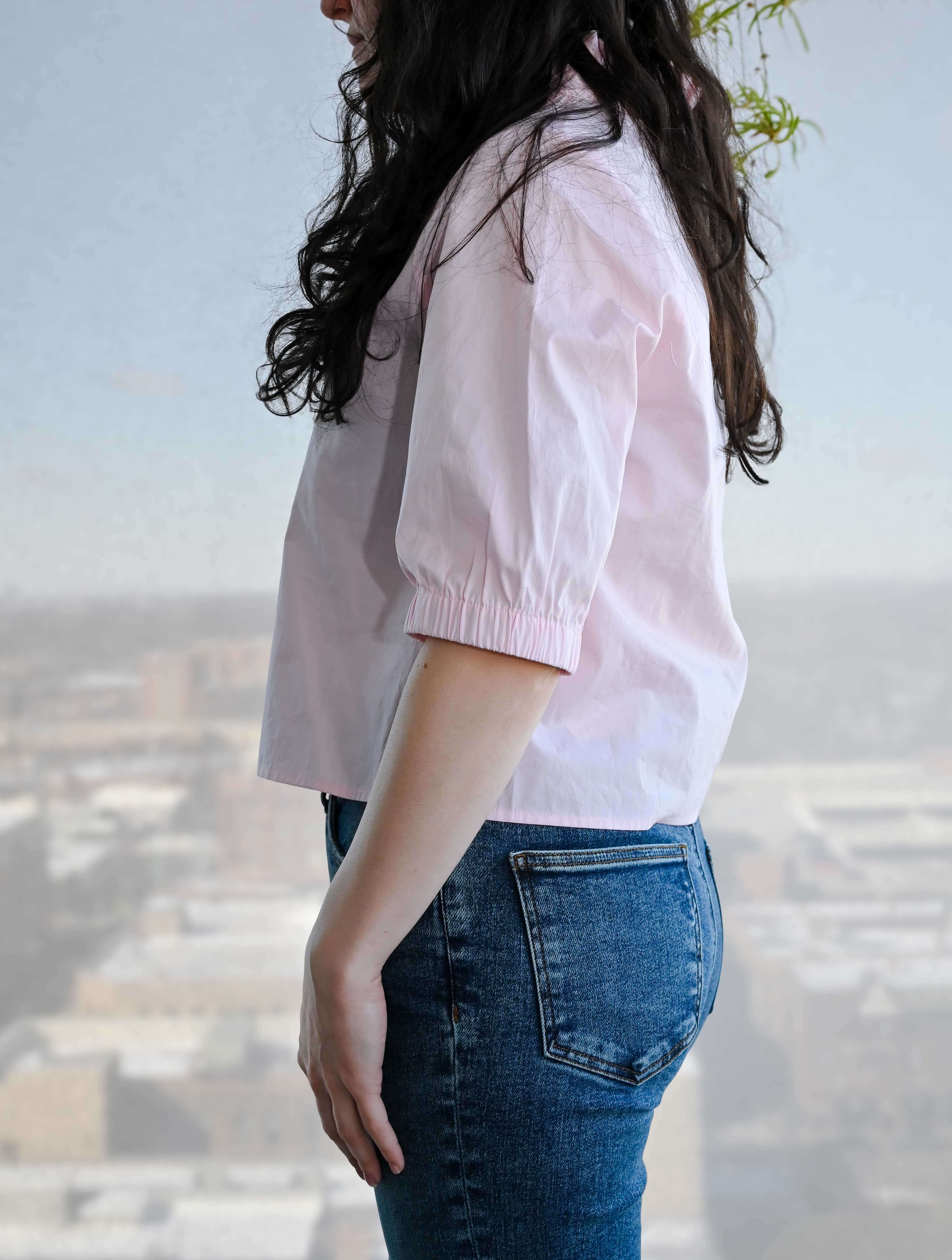 Short Sleeve V-Neck Top