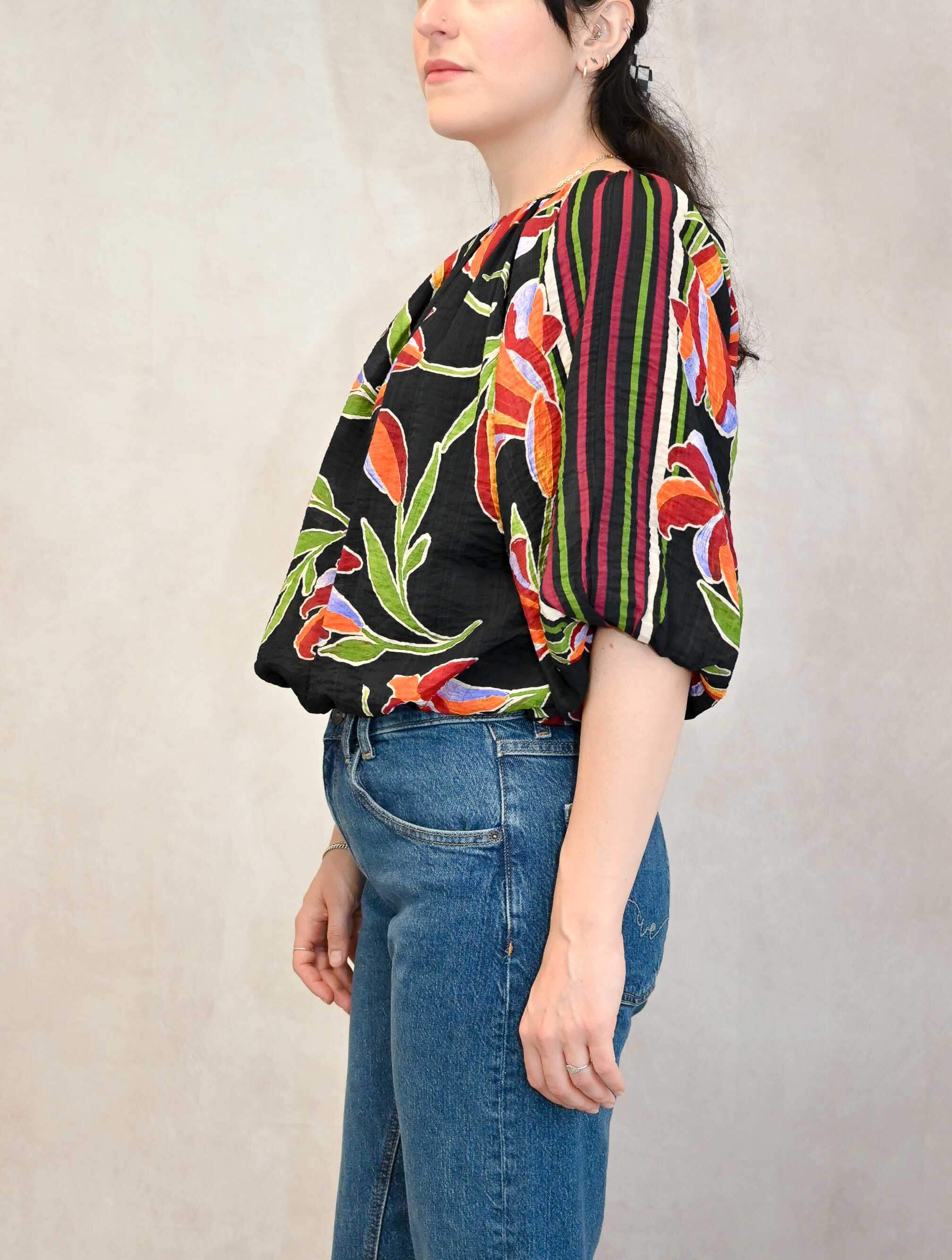 Puff Sleeve Floral Blouse