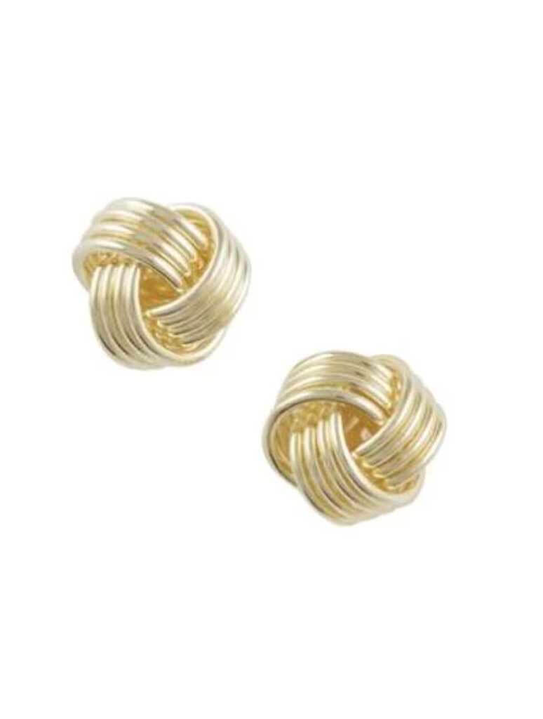 Love Me Knot Studs in Gold