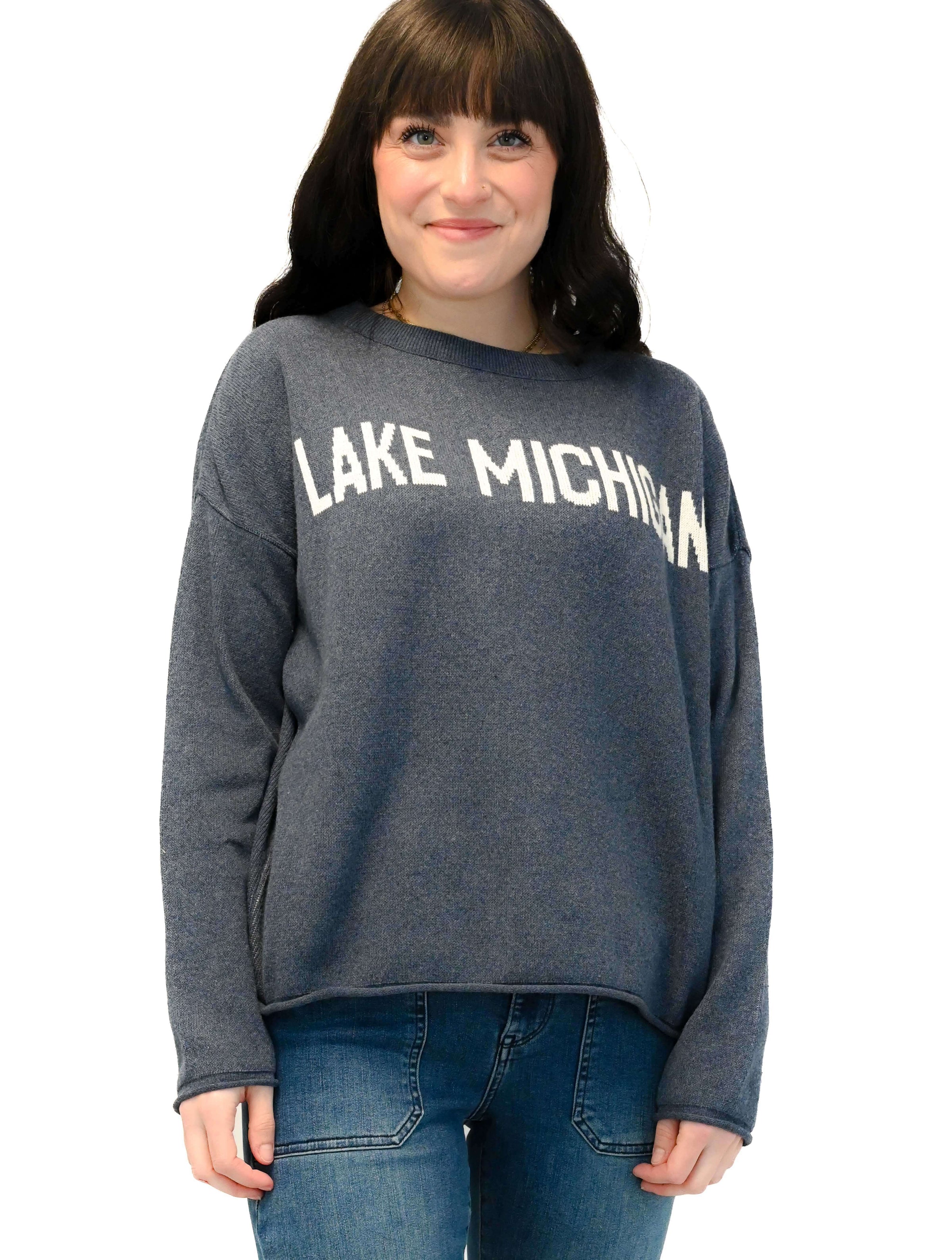 "Lake Michigan" Boxy Sweater