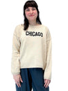 "Chicago" Boxy Sweater in Camel/Black