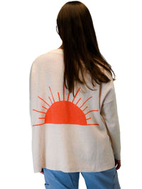 Soleil Sweater in Natural/Orange