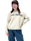 "Lake Michigan" Boxy Sweater in Camel/Jeans