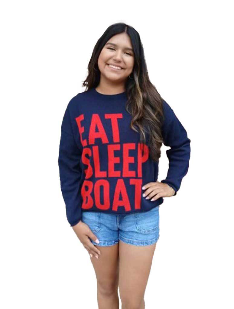 "Eat Sleep Boat" Sweater