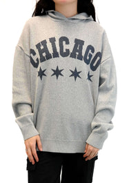 Knit "Chicago" Hoodie with Stars