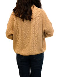 Cable Knit Crew Neck Sweater