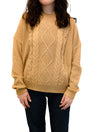 Cable Knit Crew Neck Sweater (Final Sale)