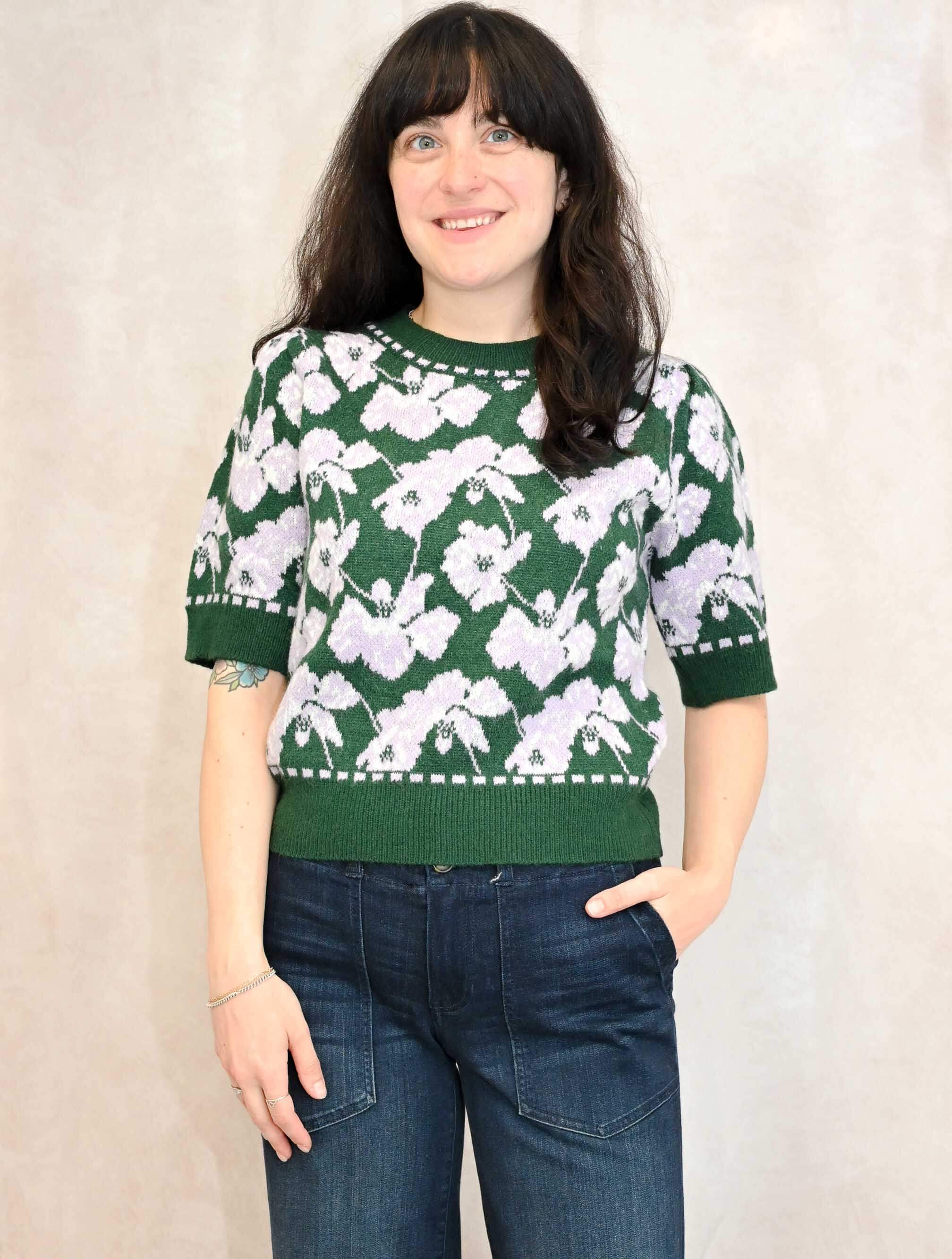 Short Sleeve Pattern Sweater