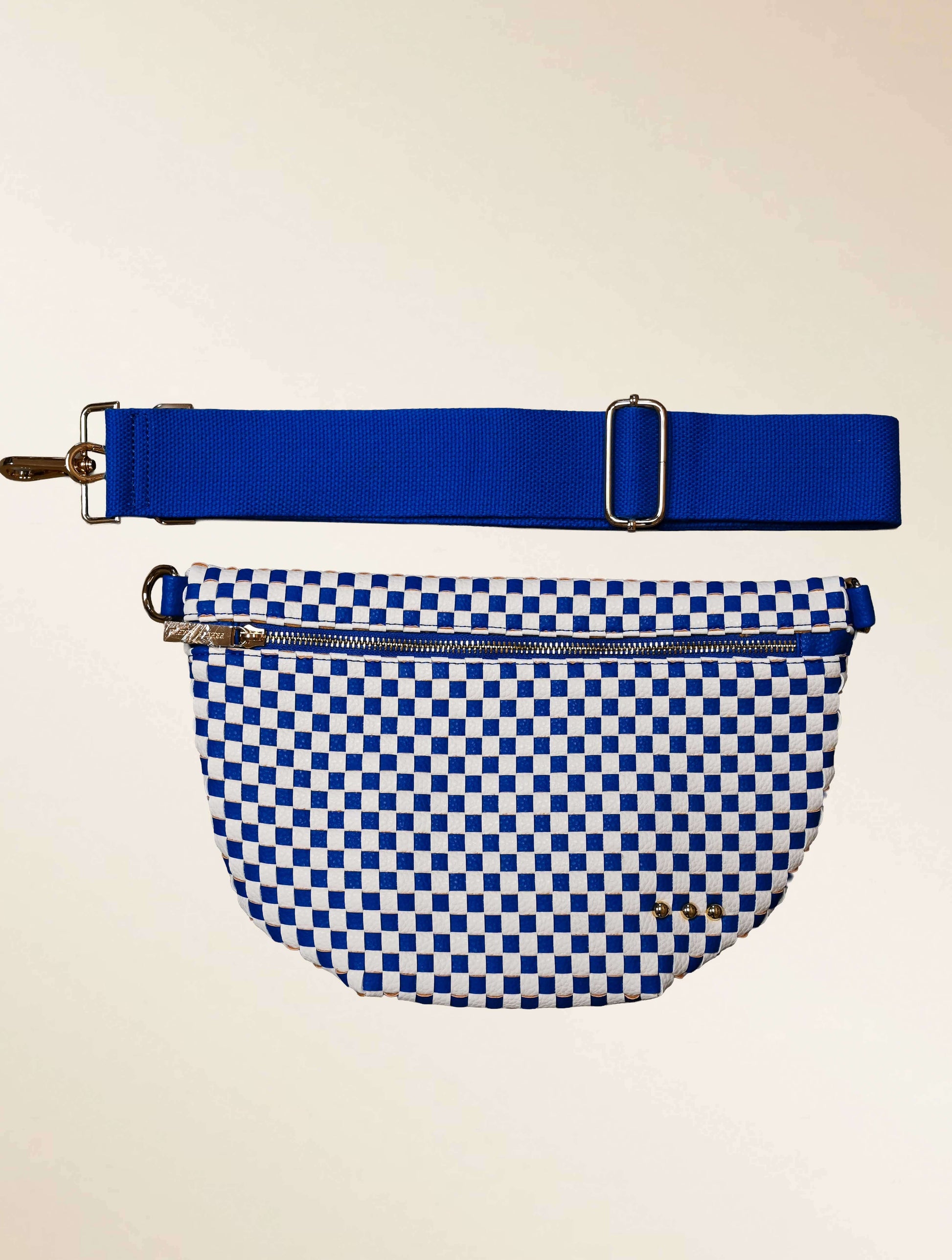 Westlyn Woven Bum Bag with Studded Detail