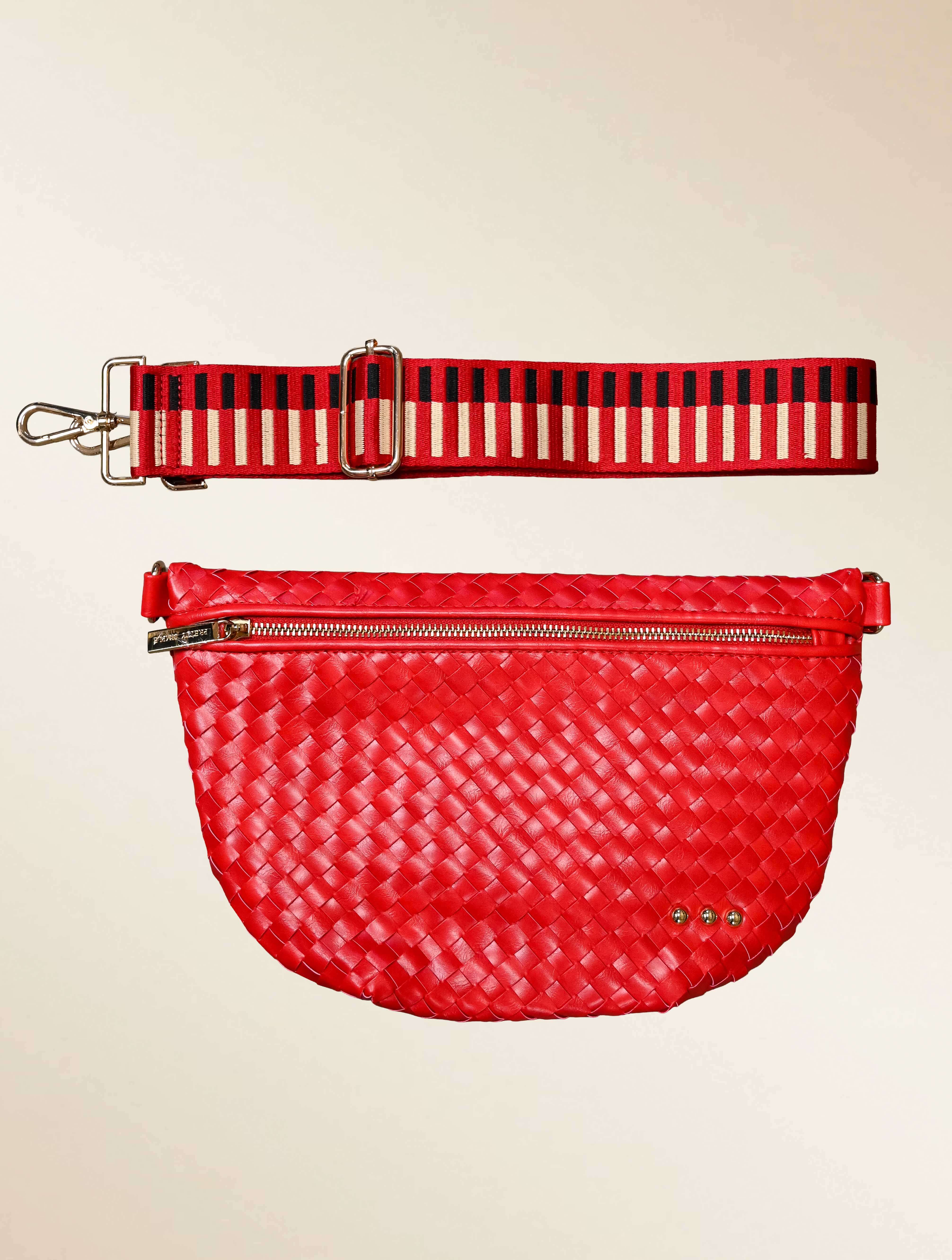 Westlyn Woven Bum Bag with Studded Detail