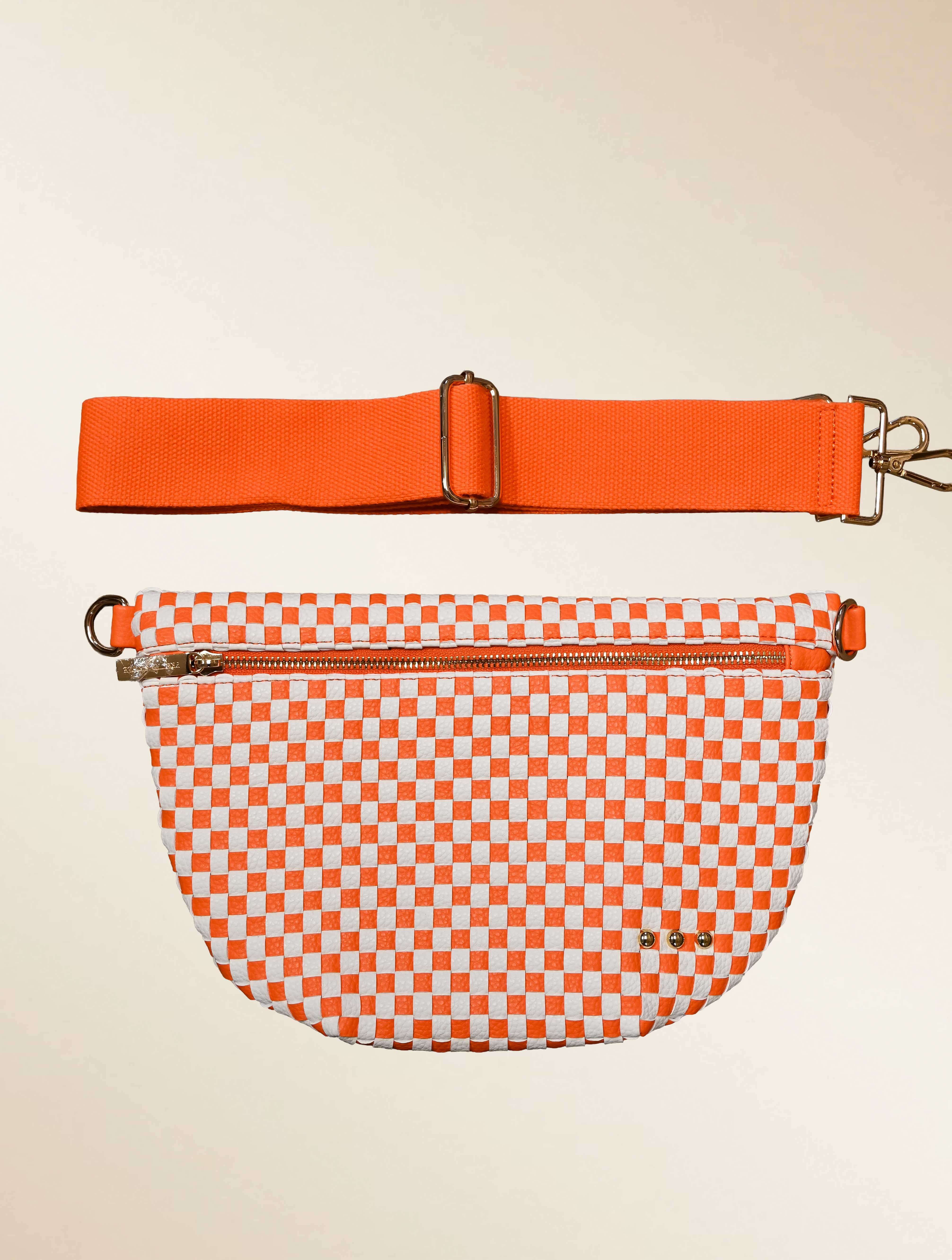 Westlyn Woven Bum Bag with Studded Detail