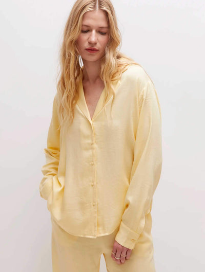 Button Down Blouse in Yellow