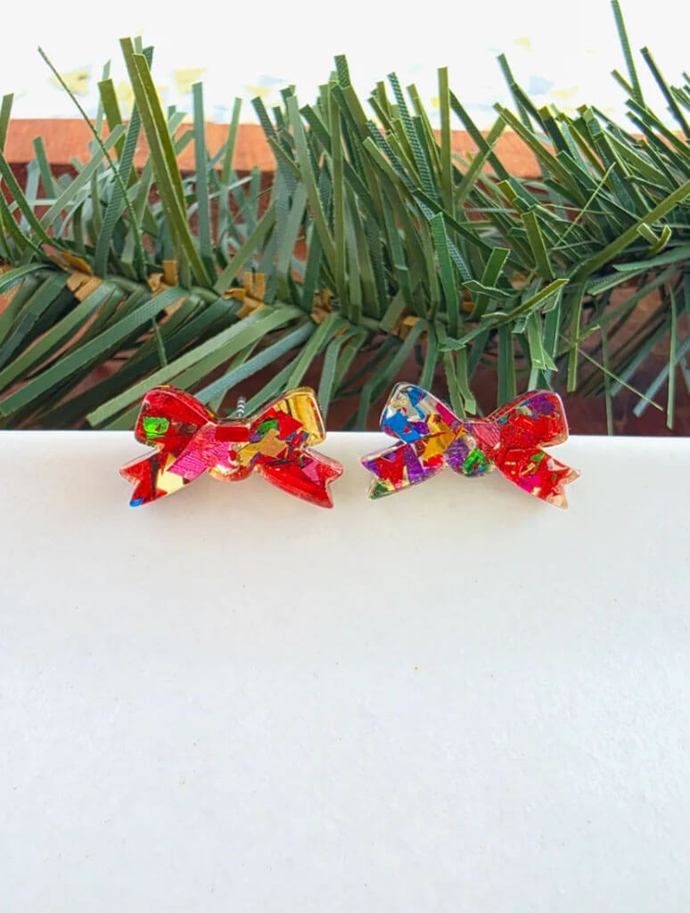 Noelle Bow Studs