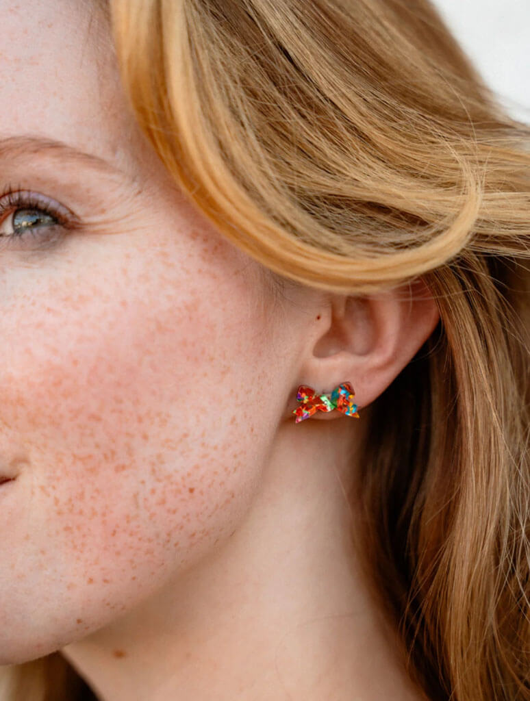 Noelle Bow Studs