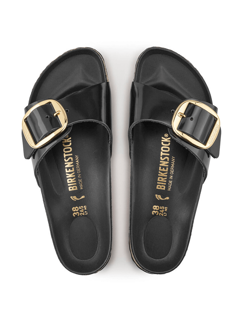 Birkenstock Madrid Big Buckle High Shine Black 38