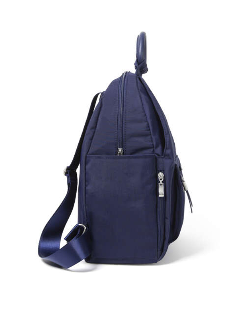 Baggallini All Day Backpack with RFID Phone Wristlet in Navy
