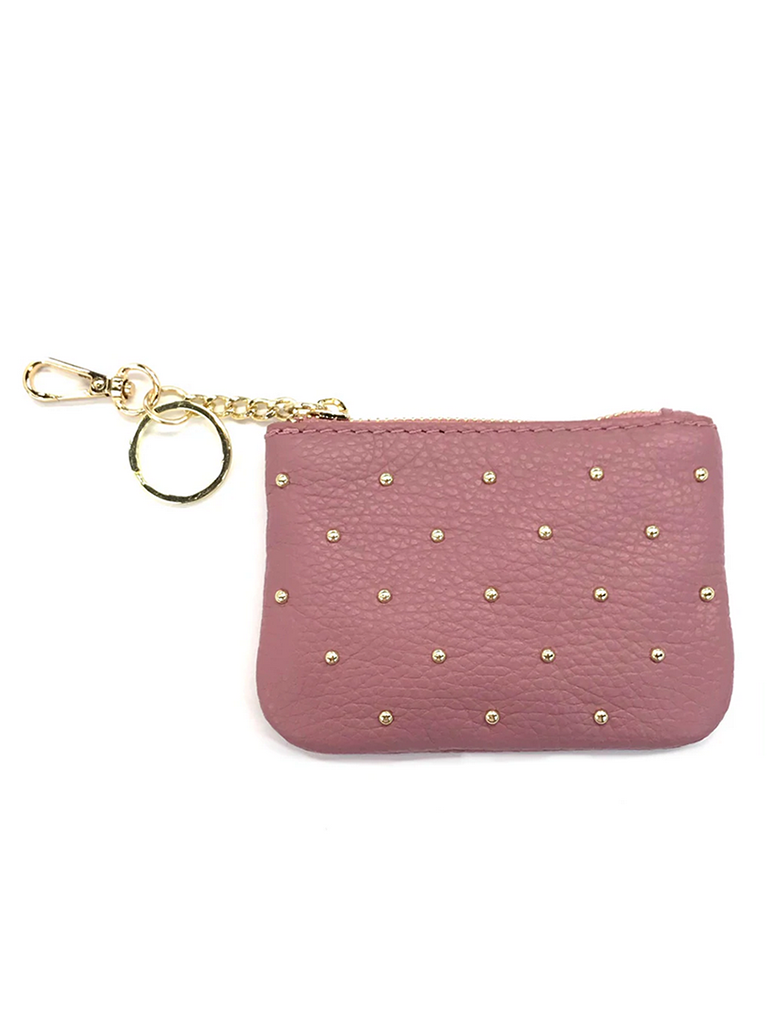 6710935846987-Italian-Leather-Studded-Keychain-Wallet-in-Pink
