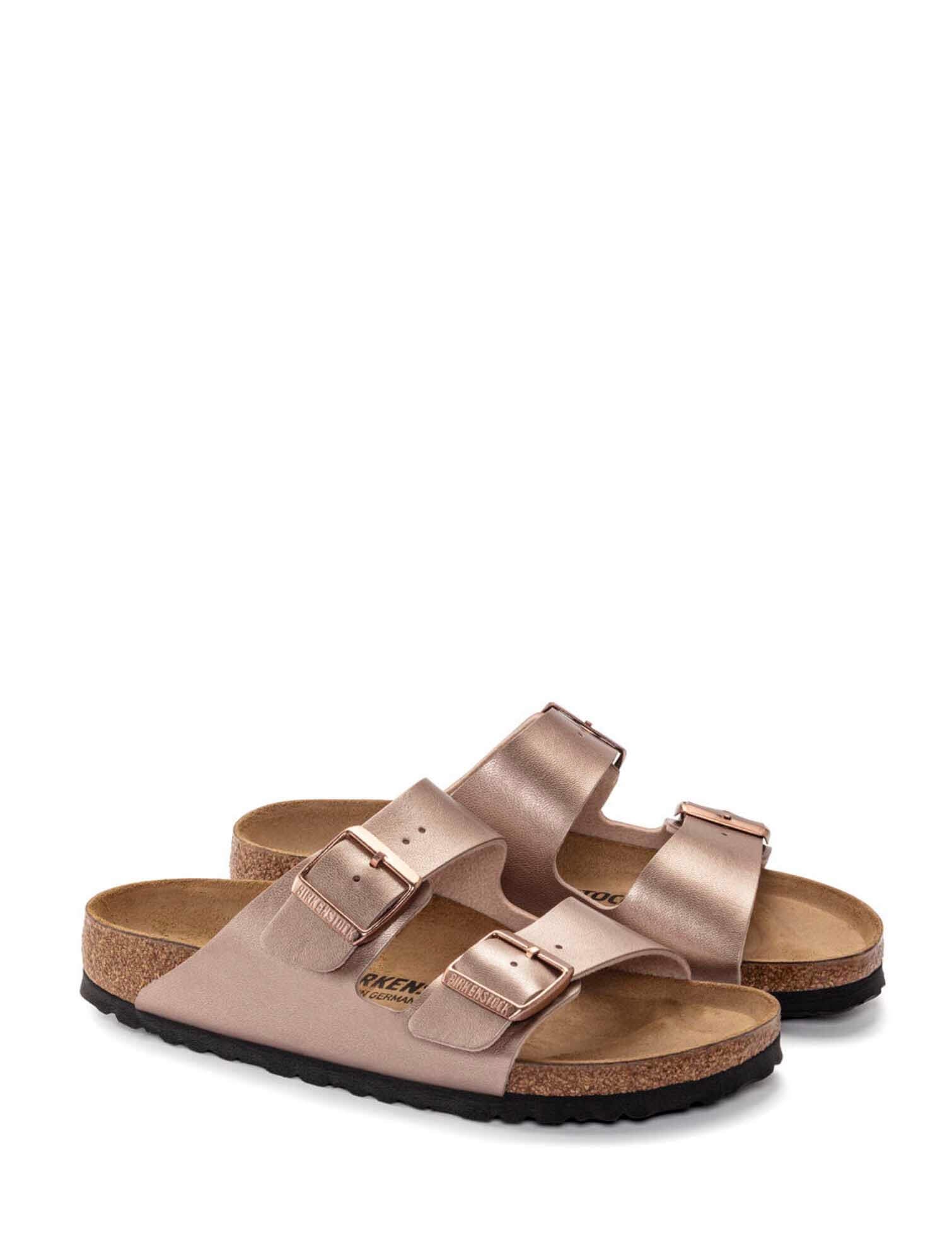 Birkenstock arizona big on sale buckle rose gold