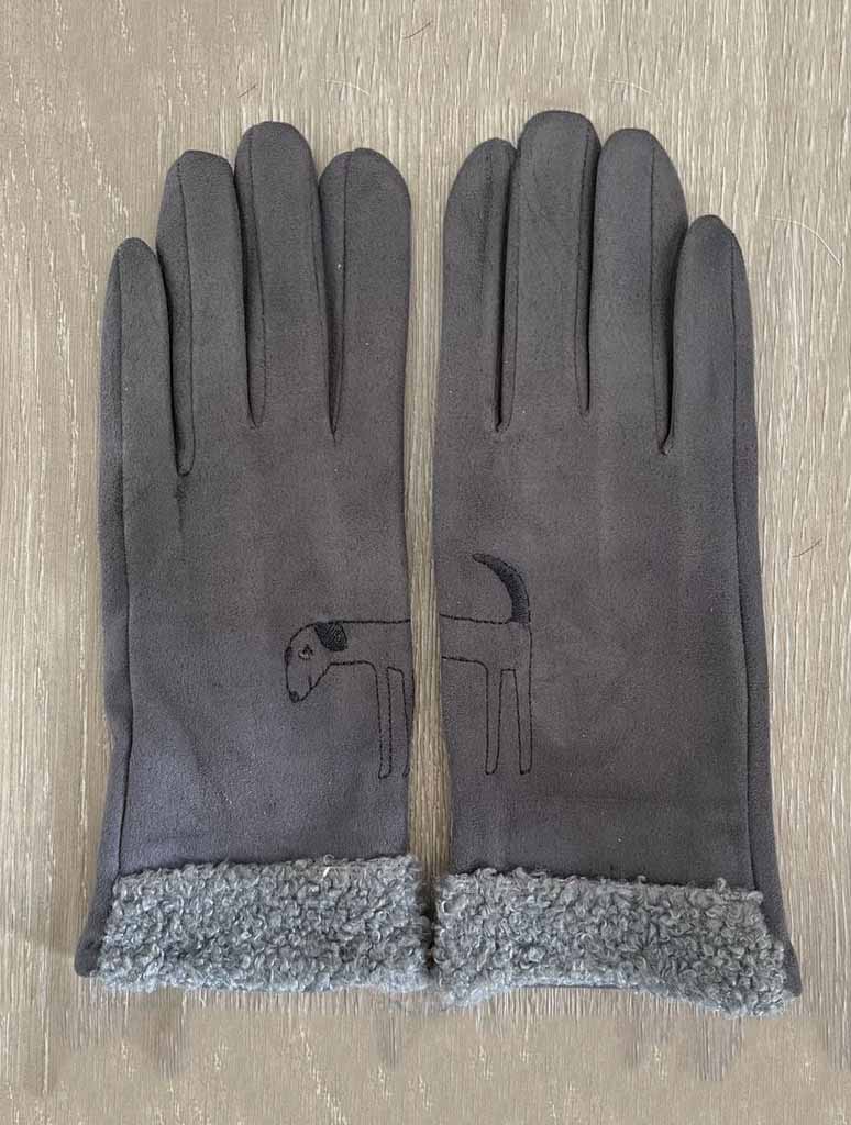 6632747302987-Dog-Embroidered-Smart-Gloves-in-Grey-