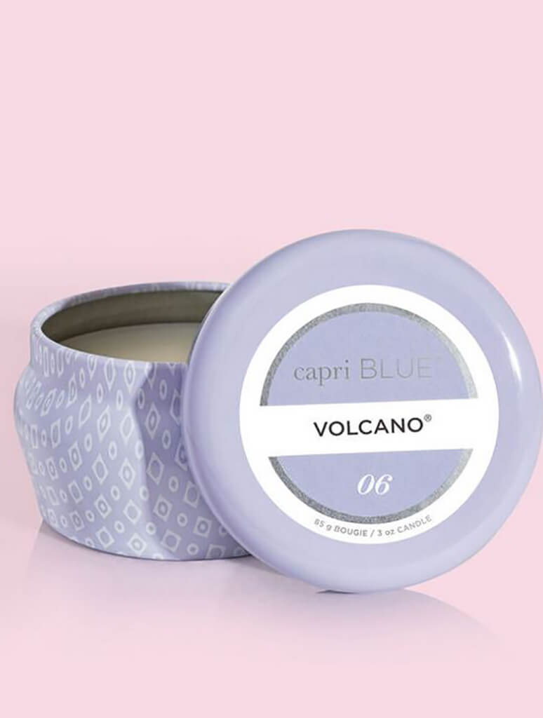 Capri Blue Lavender Printed Mini Tin in Volcano