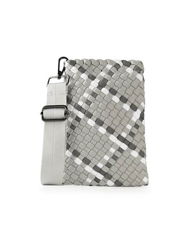Haute Shore Shay Aspen Cell Bag in Light Grey/White/Charcoal