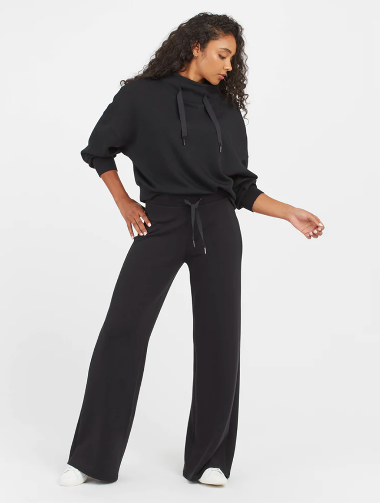 Spanx AirEssentials Wide Leg Pant in Very Black