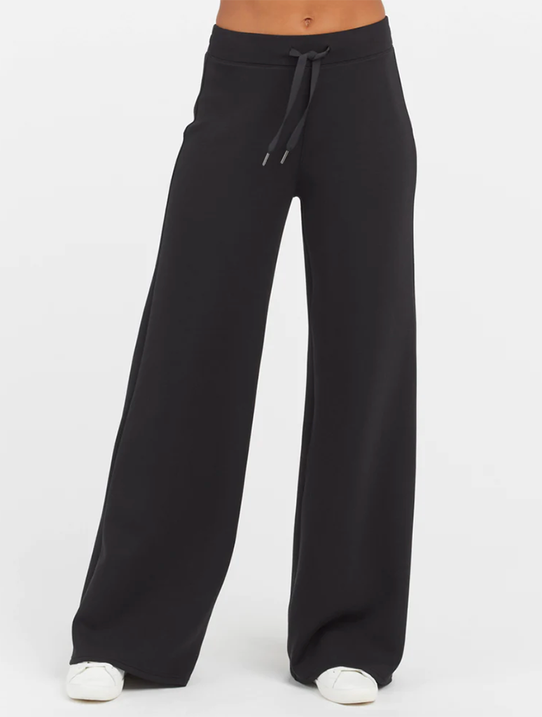 Spanx AirEssentials Wide Leg Pant in Very Black