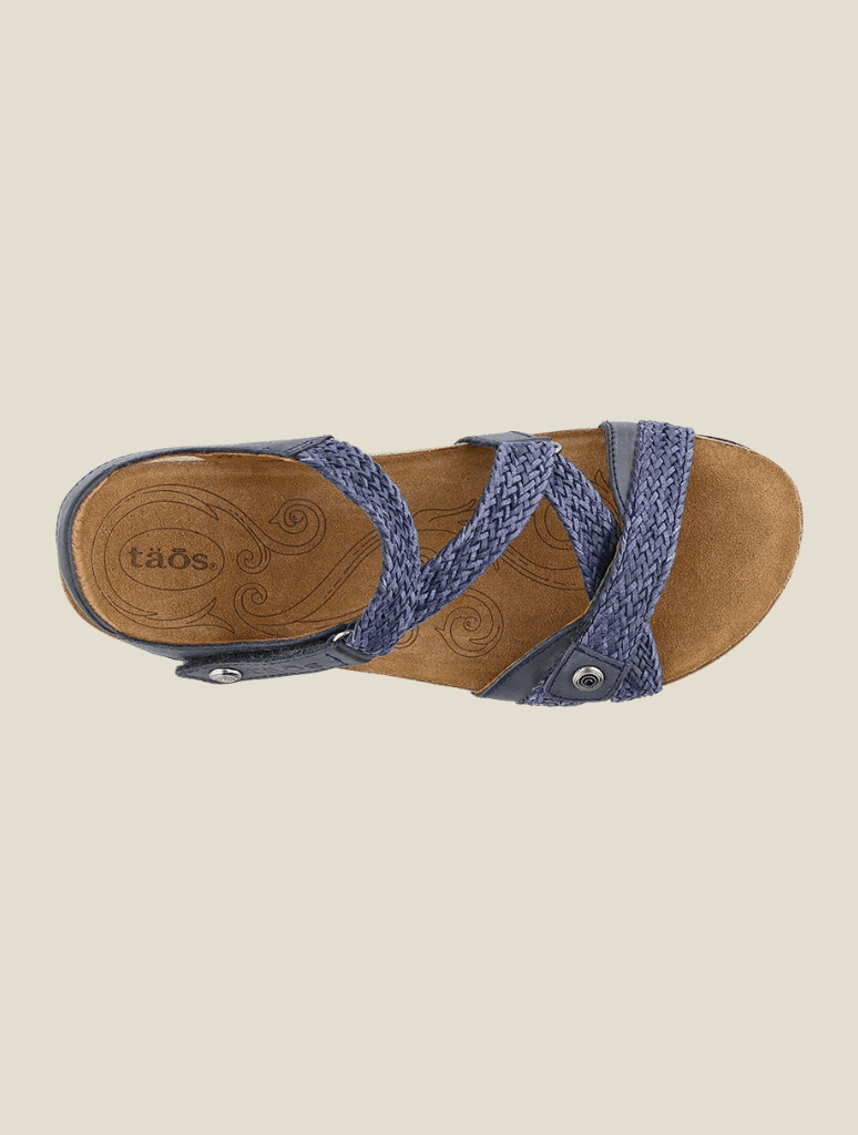 Taos navy shop sandals
