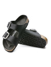 Birkenstock Arizona Big Buckle Sandal in Black Oiled Leather