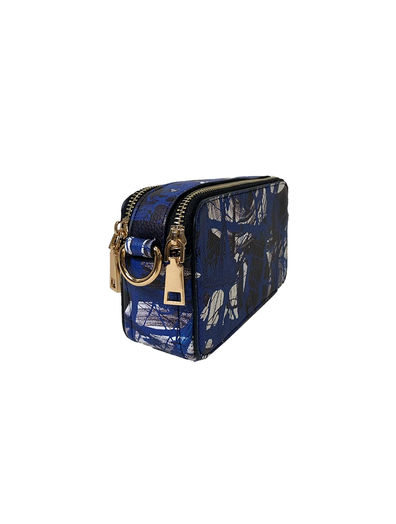 Paint Splatter Double Zip Bag in Circles – JAYNE Boutique