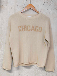 "Chicago" Sweater in Natural/Camel