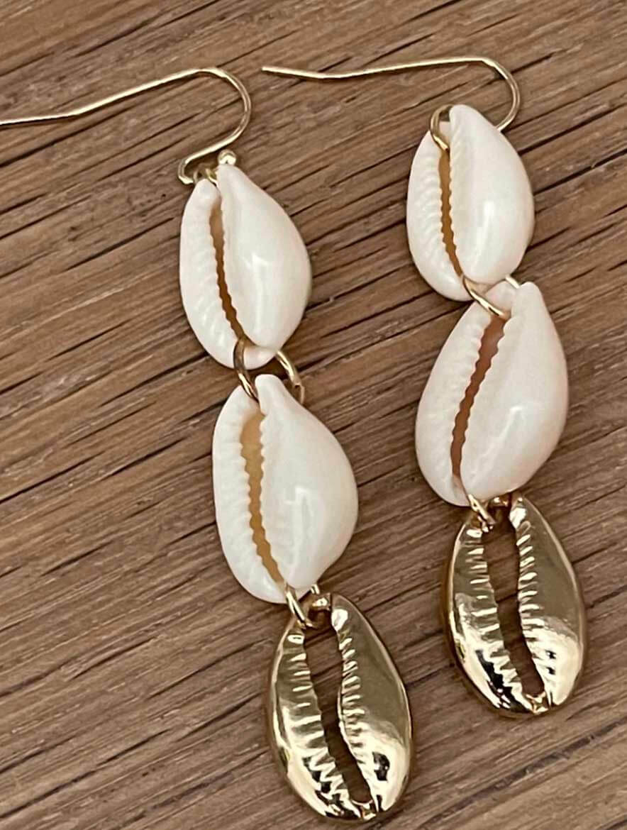 Puka Shell Drop Earring