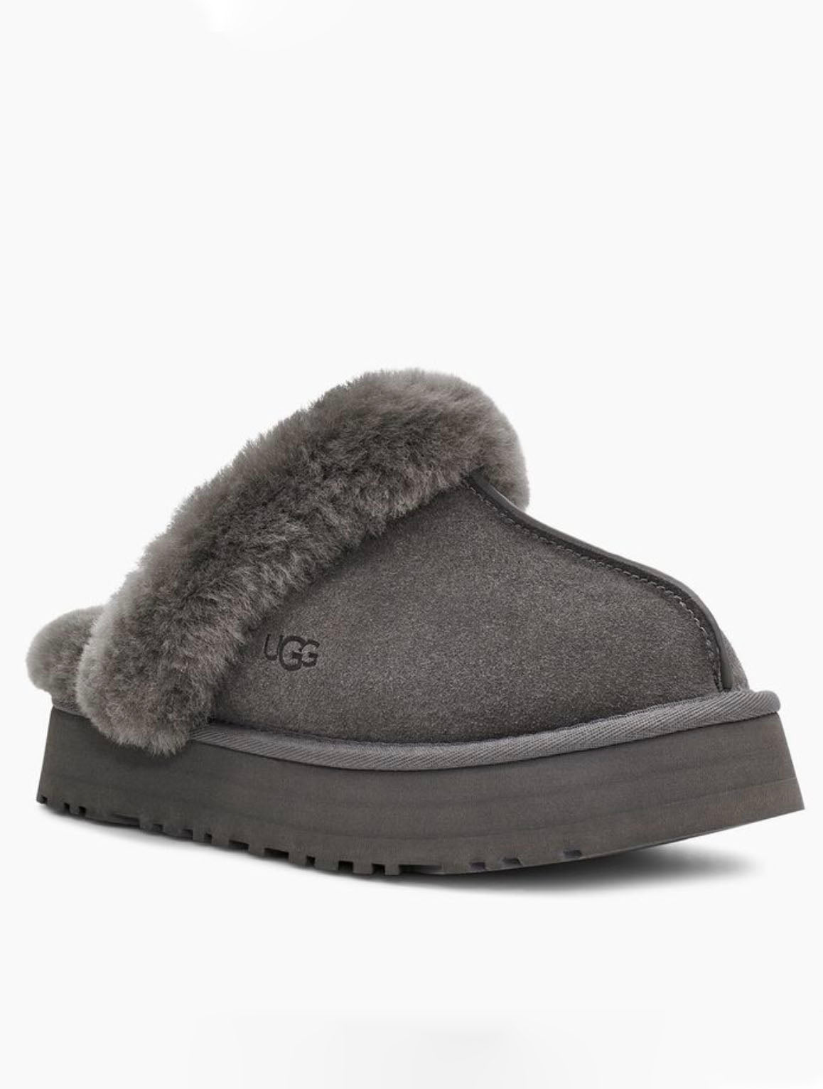 UGG Disquette Slipper in Charcoal