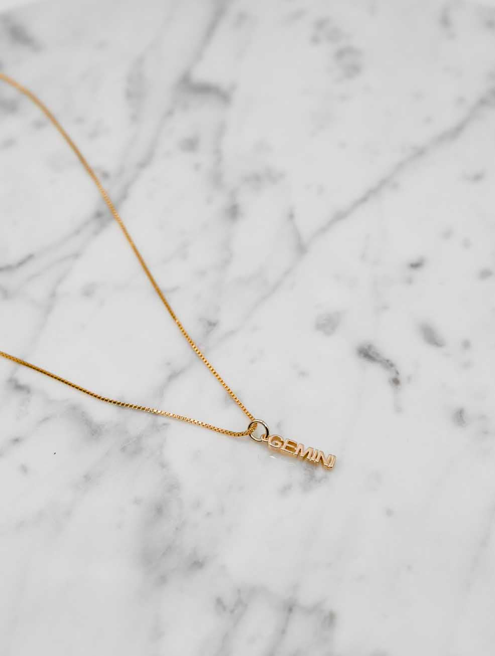 Zodiac Necklaces in Gold
