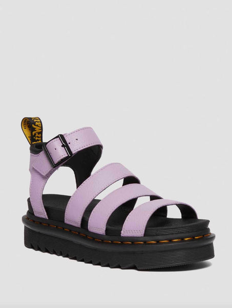 Blaire Hydro Leather Strap Sandals in White | Dr. Martens