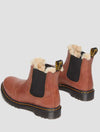 Dr. Martens 2976 Leonore Faux Fur-Lined Chelsea Boot in Tan Farrier (Final Sale)