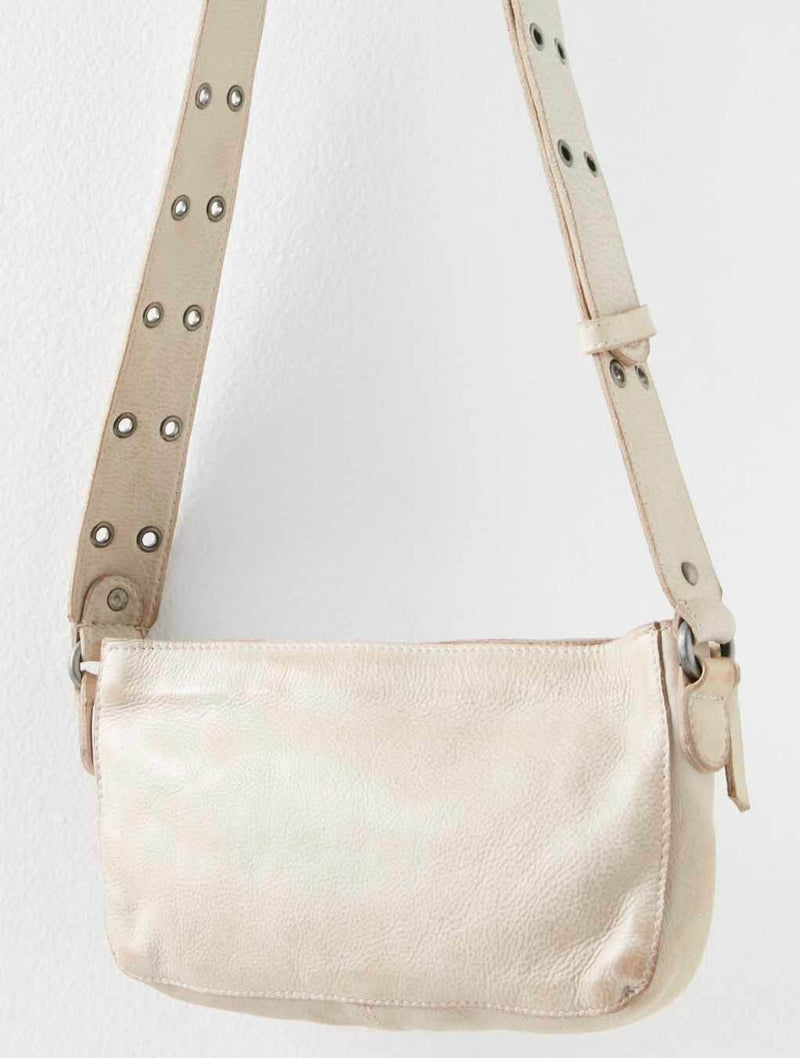 Free People Wade Leather Sling Bag in Mineral 196790287308