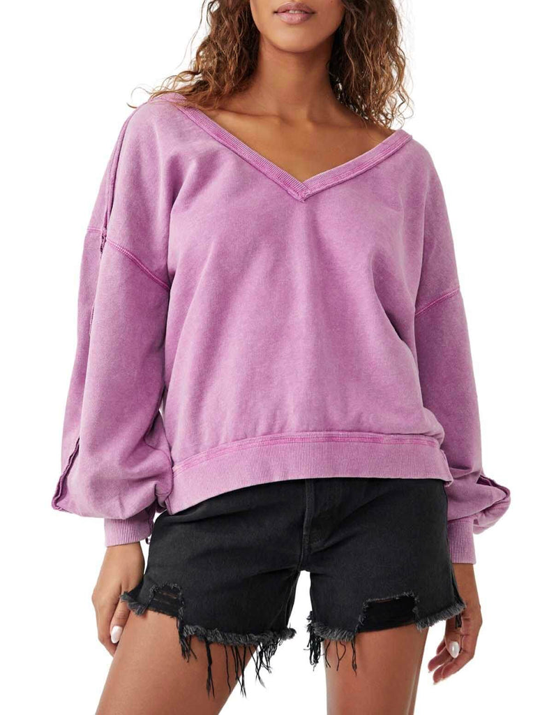 Free People Take One Pullover in Summer Bloom