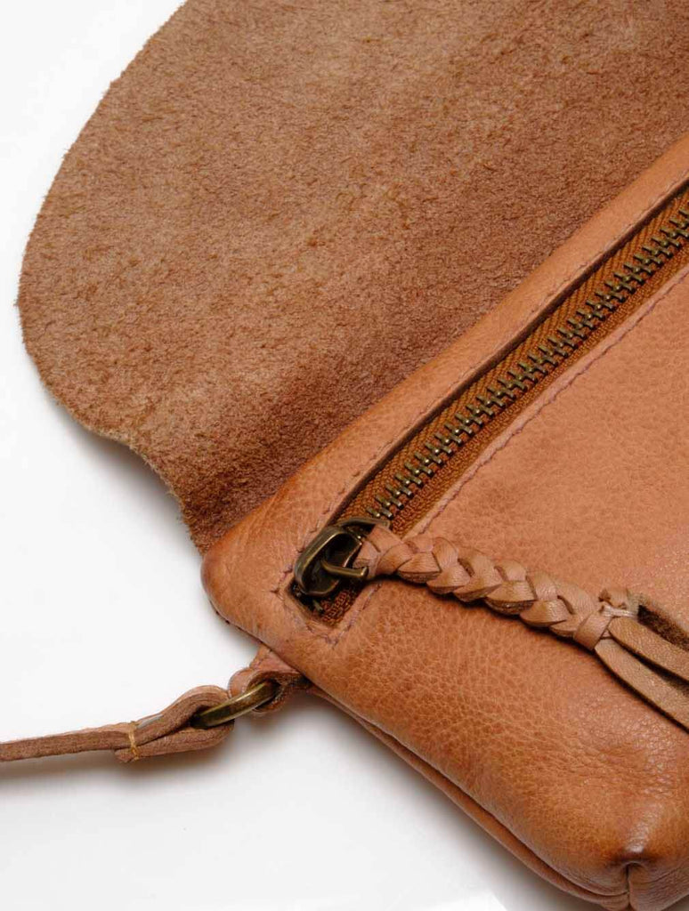 Free People WTF Rider Crossbody in Aged Tan