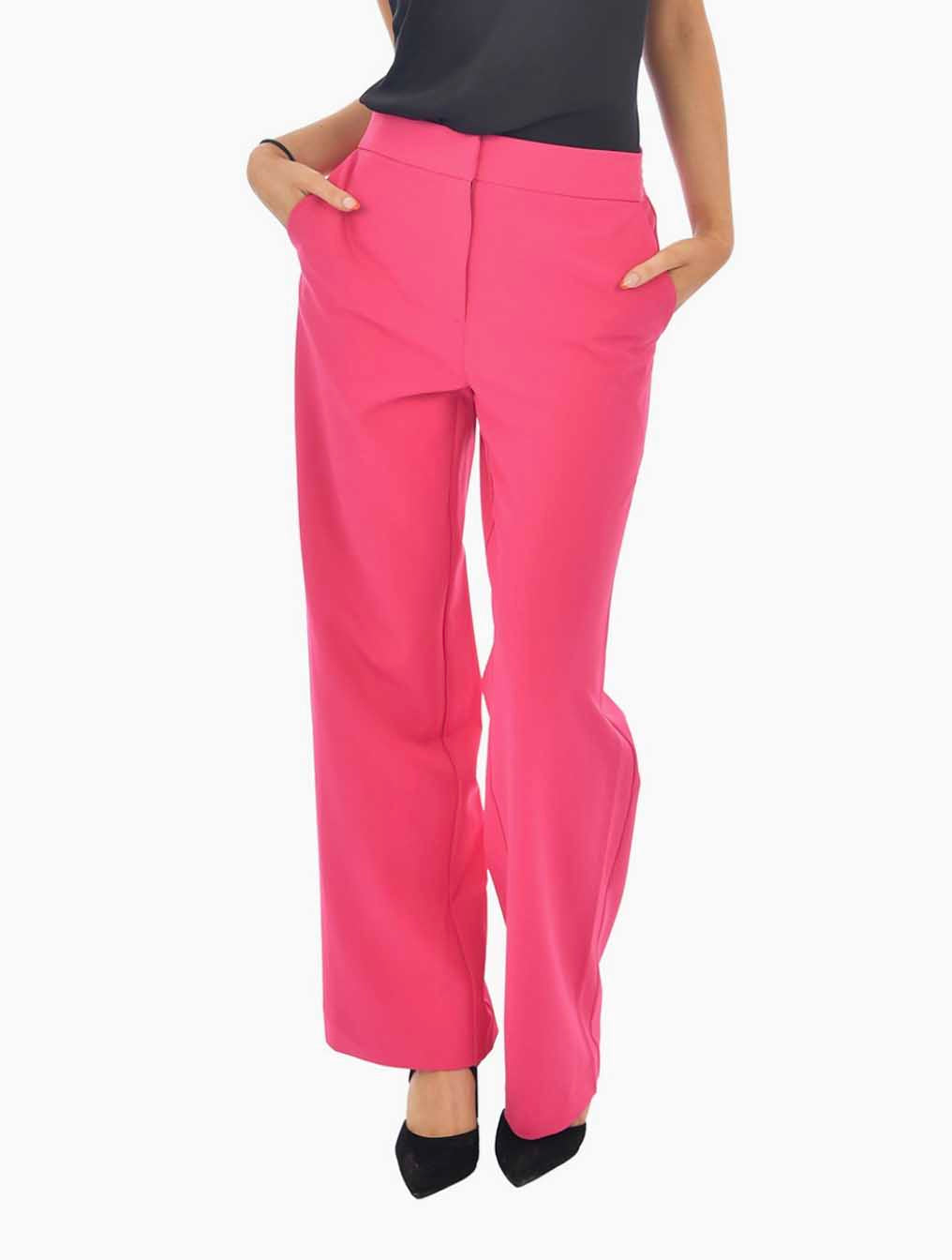 Blake Flat Front Suit Pant in Fuchsia (Final Sale)
