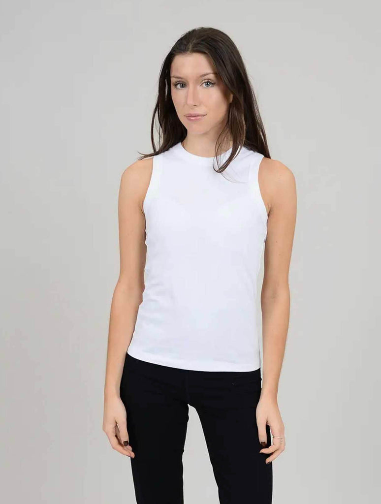 Maria Muscle Tank in White