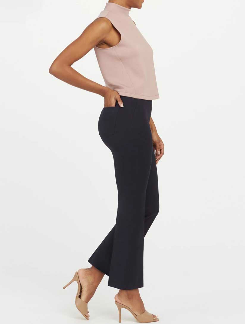 Spanx On-The-Go Kick Flare Pants in Classic Navy (Final Sale