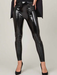 Faux Patent Leather Leggings at  Women's Clothing store