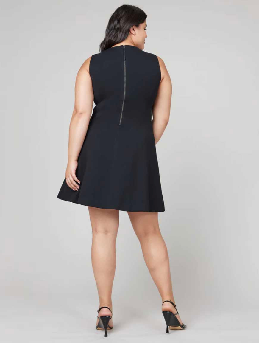 Spanx The Perfect Fit & Flare Dress in Classic Black