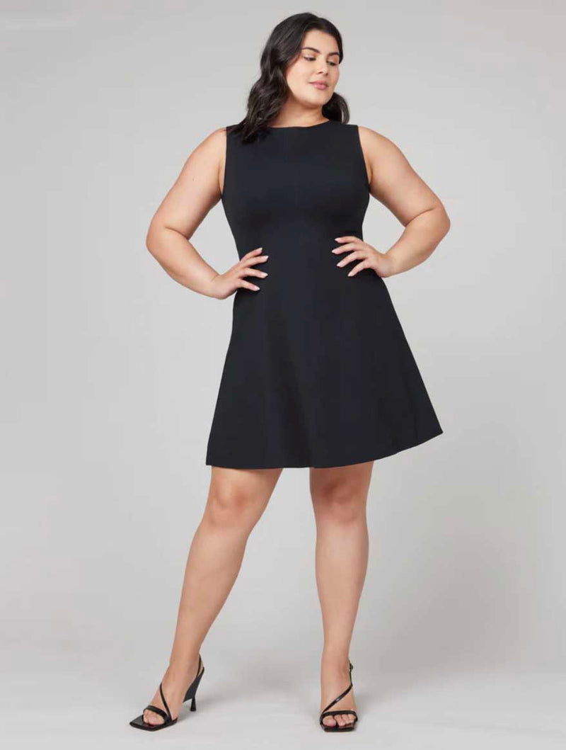 Spanx The Perfect Fit & Flare Dress in Classic Black