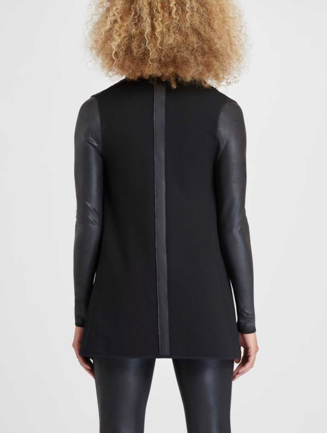 Drape Front Jacket Very Black - SPANX – Jackie Z Style Co.