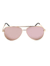 Flatscreen Sunglasses in Shiny Rose Gold